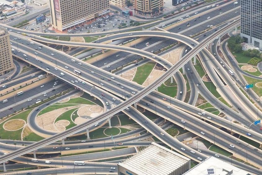دبئی کی مرکزی شاہراہ