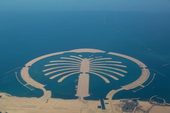دبئی پام جبل علی مصنوعی جزیرہ۔