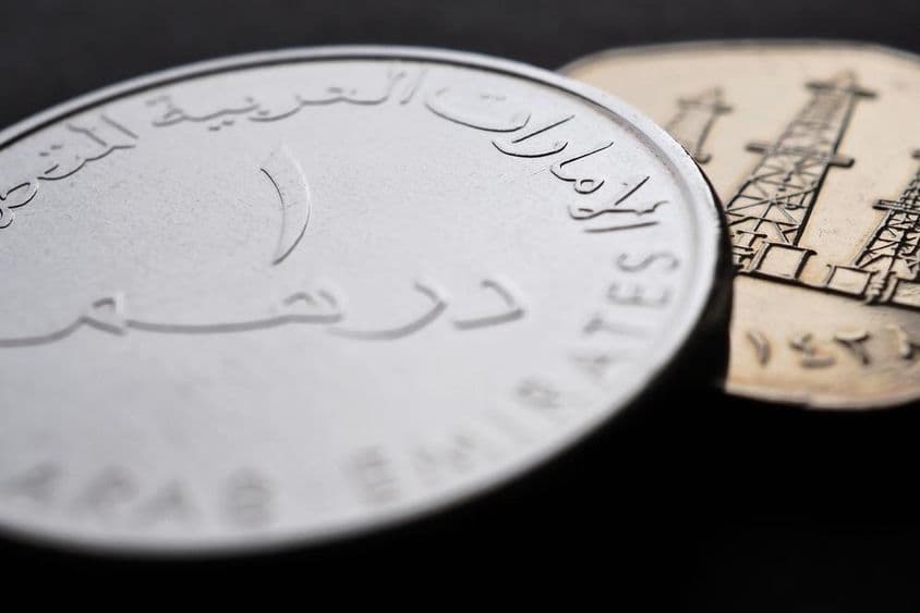 یو اے ای 1 درہم کا سکہ۔