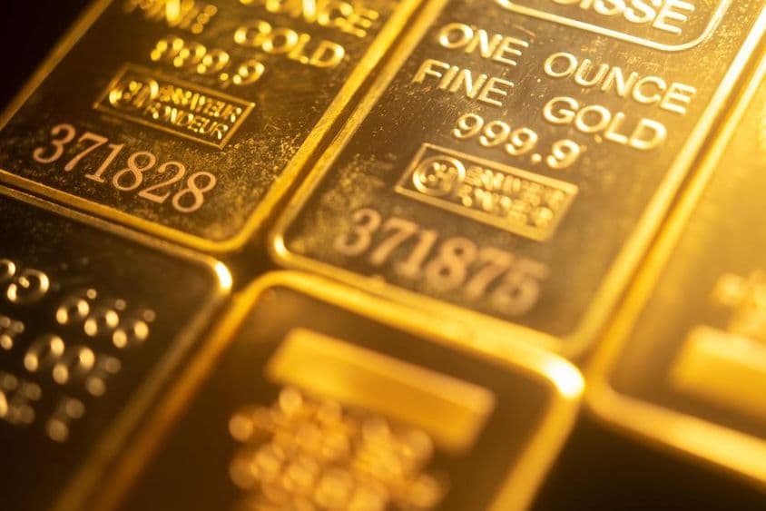 999.9 خالصیت کے سرمایہ کاری سونے کی اینٹیں۔