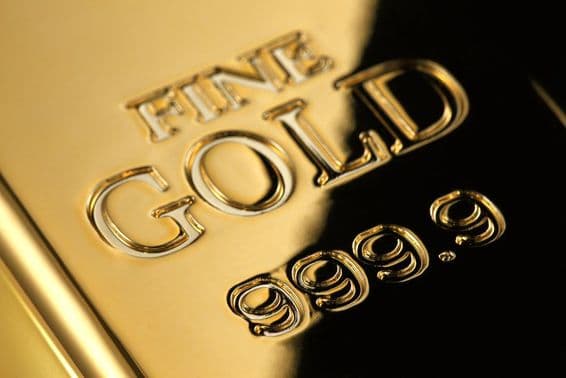 999.9 خالصیت کے ساتھ سونا۔