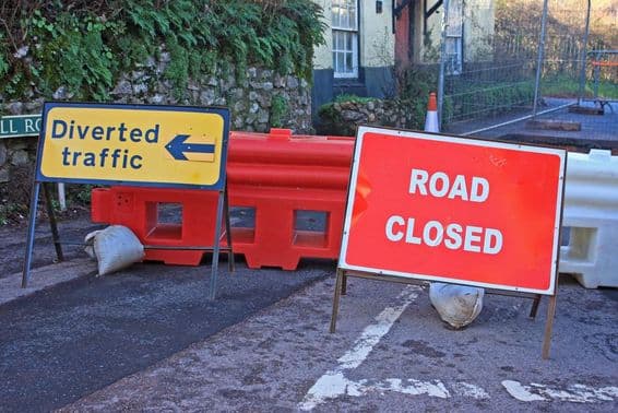 روڈ بندش کا موڑ