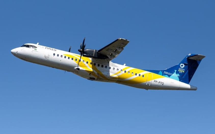 ATR 72-600 طیارہ ہوا میں