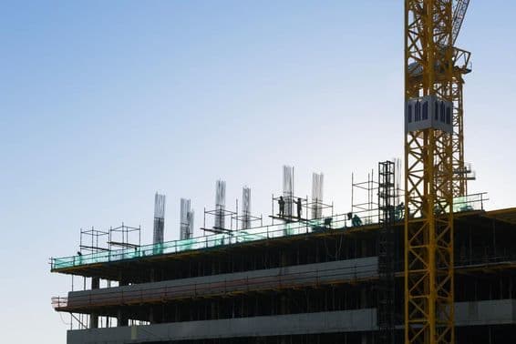 متحدہ عرب امارات میں رہائشی عمارت کی تعمیر۔