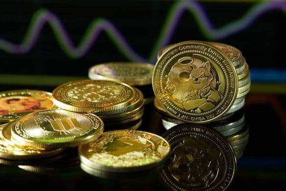 شیبا ٹوکن کرپٹوکرنسی تجارتی چارٹ کے ساتھ دکھائی گئی ہے۔