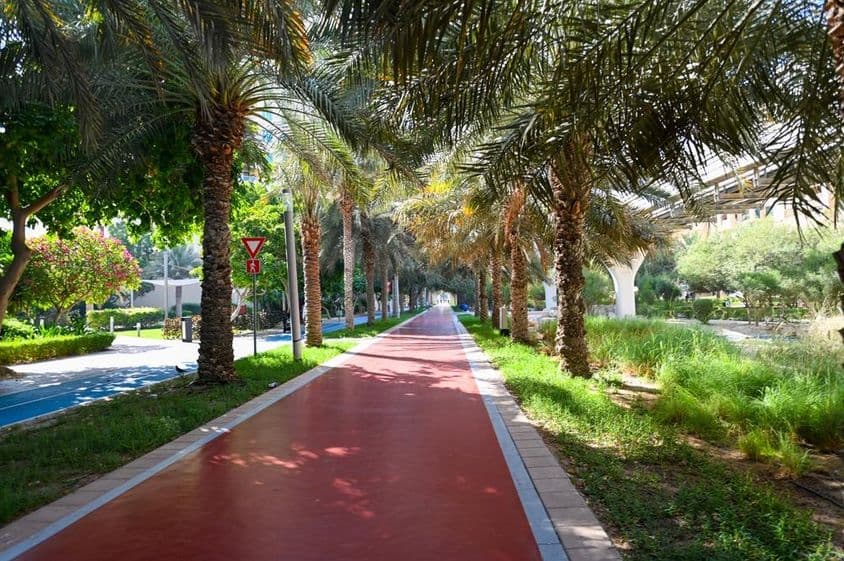دبئی، متحدہ عرب امارات، اتحاد پارک پام جمیرا پر۔