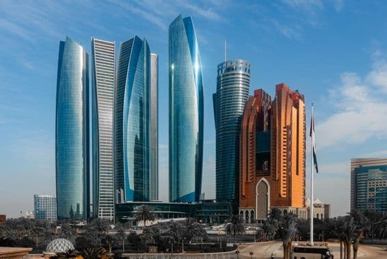 ابو ظبی میں اتحاد ٹاورز، متحدہ عرب امارات کے دارالحکومت