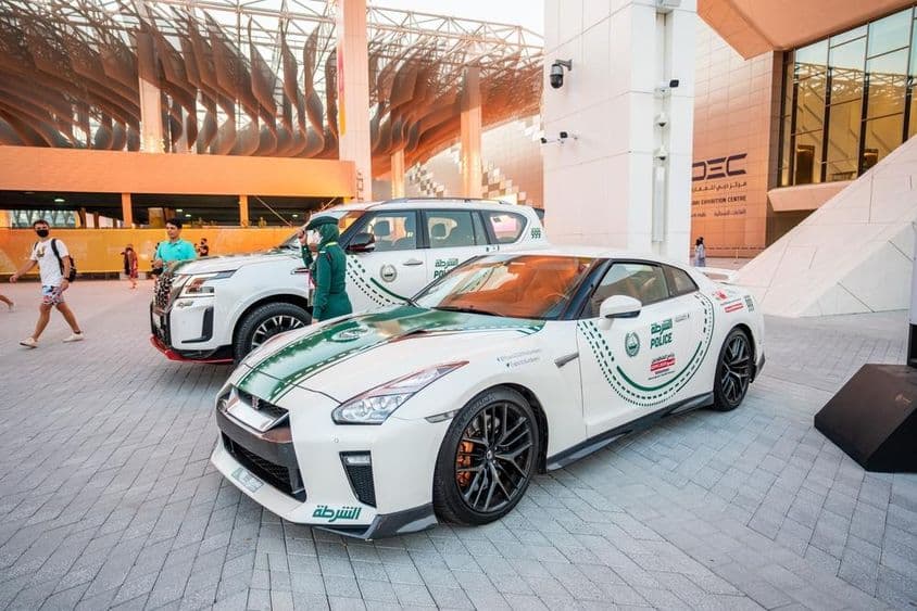 ایکسپو ۲۰۲۰ میں دبئی پولیس کی گاڑیاں نمائش پر
