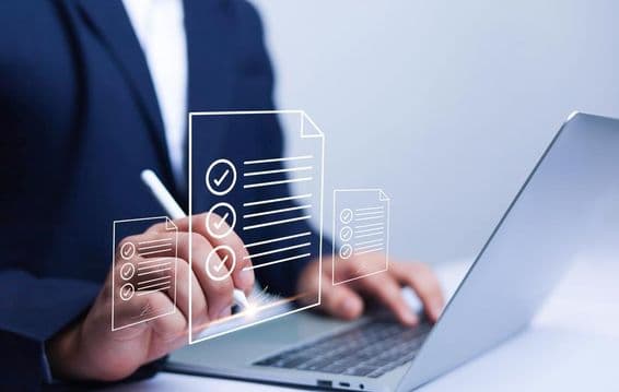 تاجر کے ذریعہ کاغذی بغیر الیکٹرانک دستخط کا استعمال۔