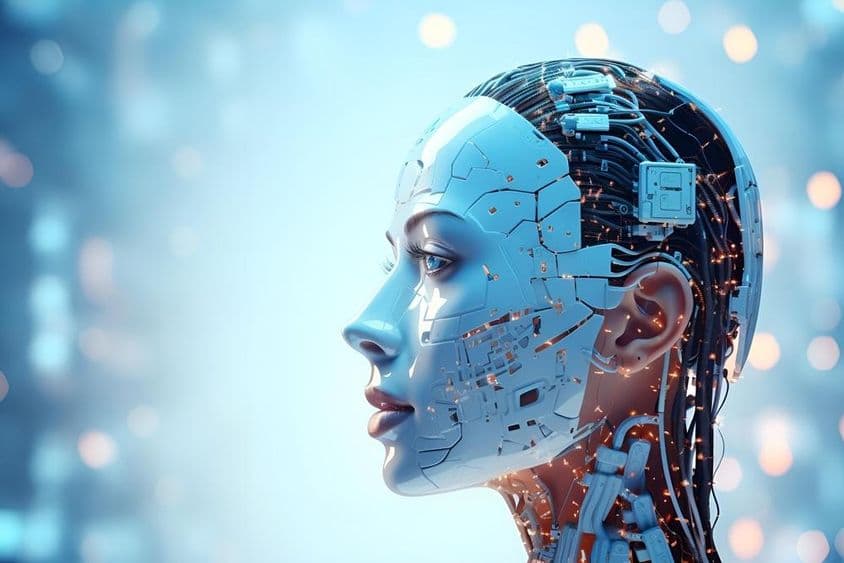 مصنوعی ذہانت سے چلنے والا پیچیدہ ڈیزائن شدہ روبوٹ