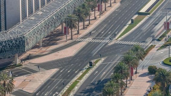 دبئی شہر، دبئی، متحدہ عرب امارات کی سڑک