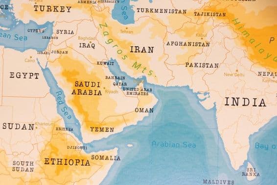 متحدہ عرب امارات کا حقیقت پسندانہ نقشہ۔