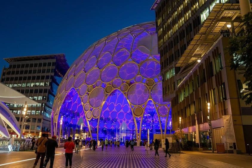 ایکسپو سٹی دبئی کا گنبد۔