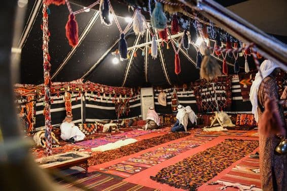 روایتی بدوؤں کا خیمہ۔