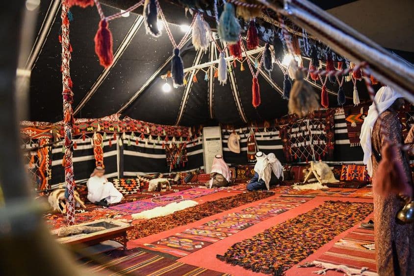 روایتی بدوؤں کا خیمہ۔