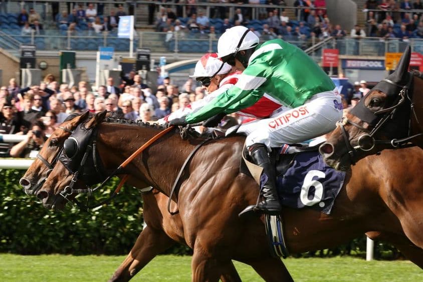 اسطوری گھڑ دوڑ، ناک سے جیتتے ہوئے۔