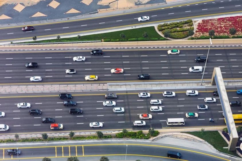 شیخ زید روڈ، ڈاون ٹاون دبئی۔