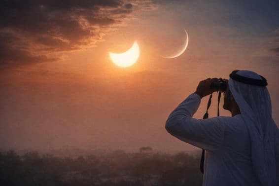 خطرناک ہلال کے مشاہدے کی تصویر۔