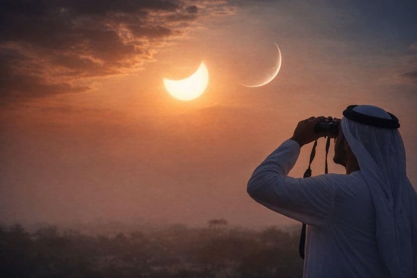 خطرناک ہلال کے مشاہدے کی تصویر۔