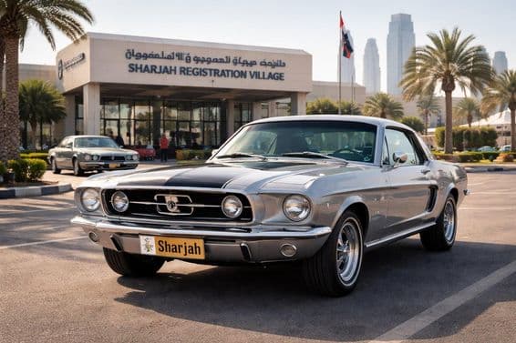 شارجہ میں کلاسک لائسنس پلیٹ کا تبادلہ