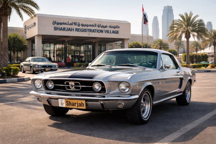 شارجہ میں کلاسک لائسنس پلیٹ کا تبادلہ