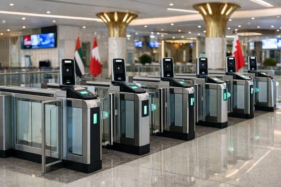 دبئی ایئرپورٹ کے چیک پوائنٹ گیٹس