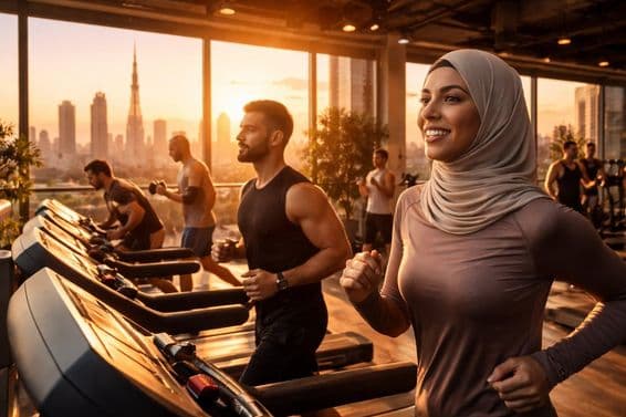 دبئی میں سنہری گھنٹہ کی ورزش