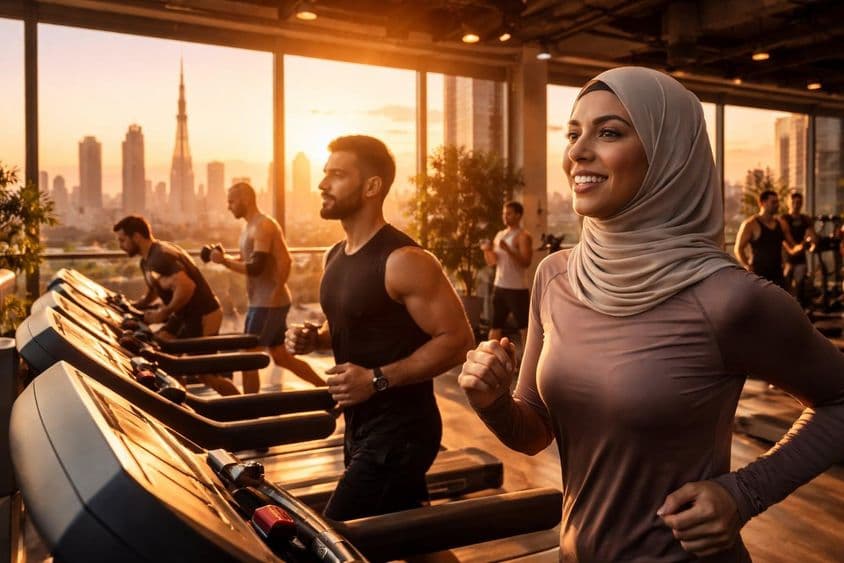 دبئی میں سنہری گھنٹہ کی ورزش