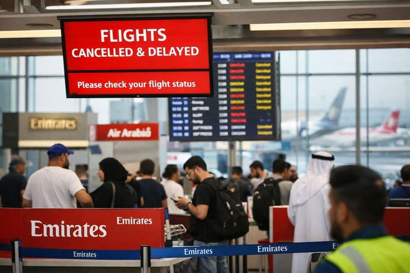 فضائی حدود کی بندش کی وجہ سے پروازوں کی منسوخی