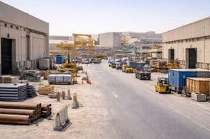 ابوظبی کا صنعتی علاقہ