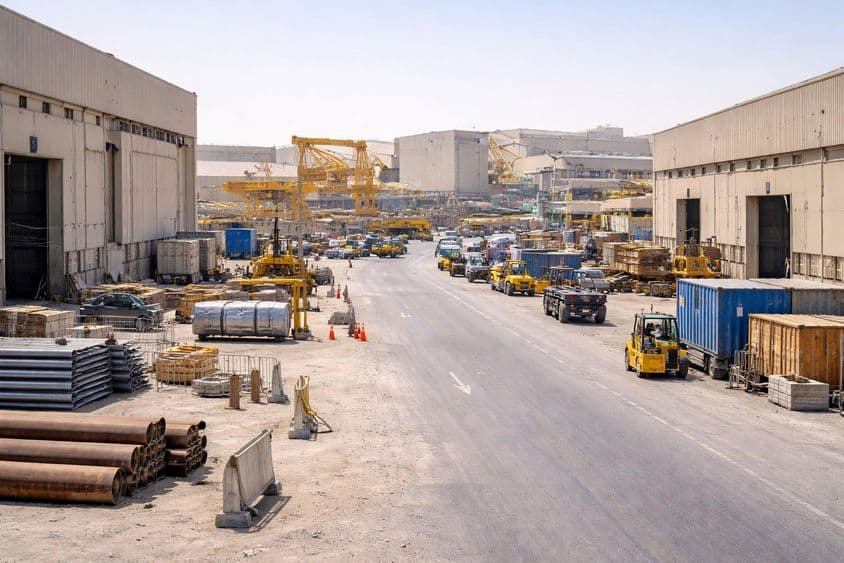 ابوظبی کا صنعتی علاقہ