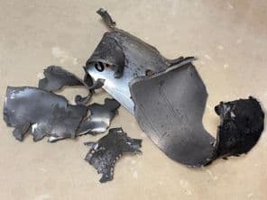 راکٹ کے ٹکڑوں کی تصاویر