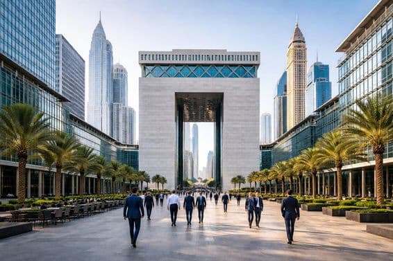 دبئی کے مالیاتی ضلع میں زندگی
