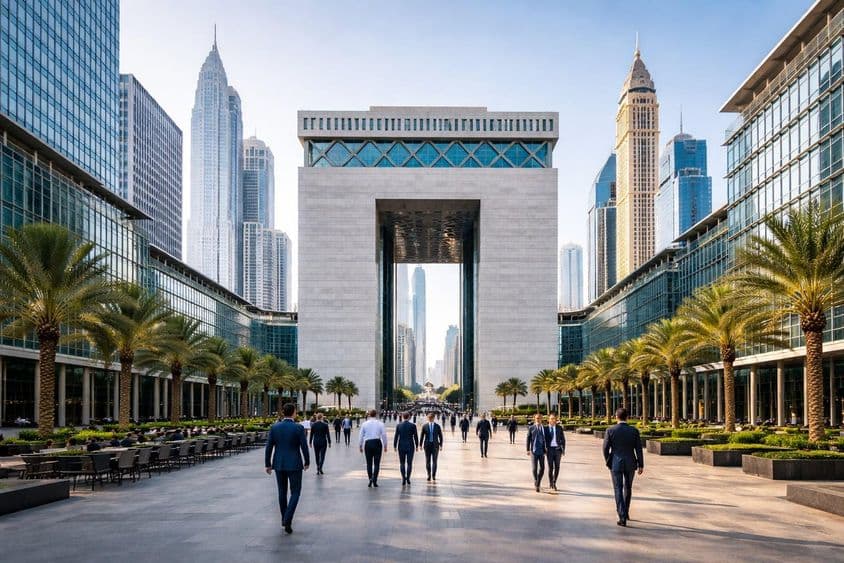 دبئی کے مالیاتی ضلع میں زندگی