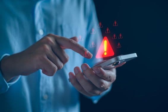 فون پر ہنگامی انتباہ