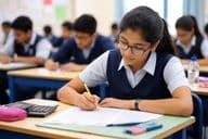 دبئی کے طلباء ایک امتحانی ماحول میں