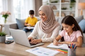 خاندان کے ساتھ گھر بیٹھے کام