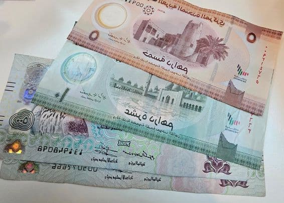 متحدہ عرب امارات درہم کے کاغذی نوٹ