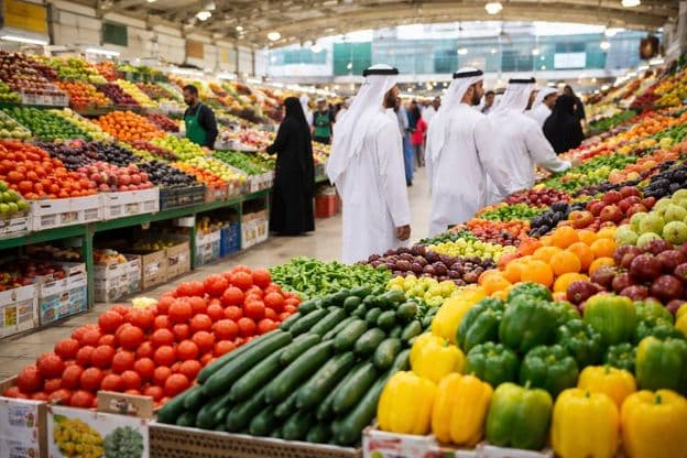 مصروف ماحول میں تازہ منڈی