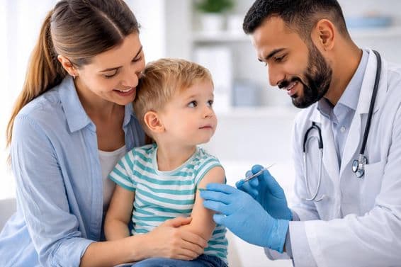 بچوں کی ویکسینیشن محفوظ تحفظ فراہم کرتی ہے