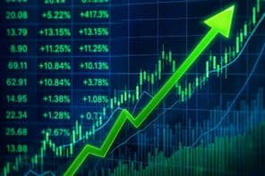 بڑھتی ہوئی اسٹاک مارکیٹ رجحان گراف