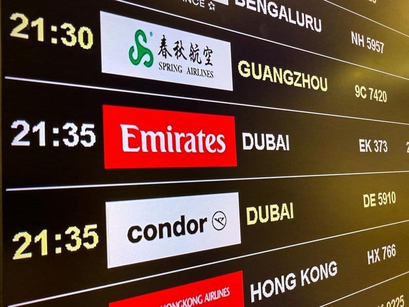 ہوائی اڈہ، روانگی کا بورڈ