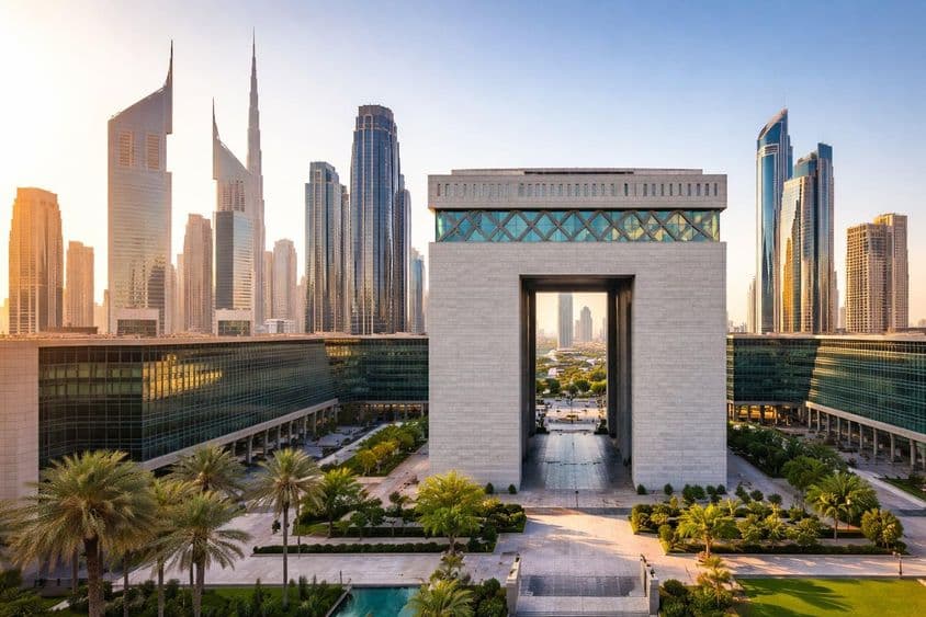 دبئی مالیاتی مرکز کی اسکائی لائن