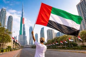 قومی اتحاد کے ساتھ جھنڈا