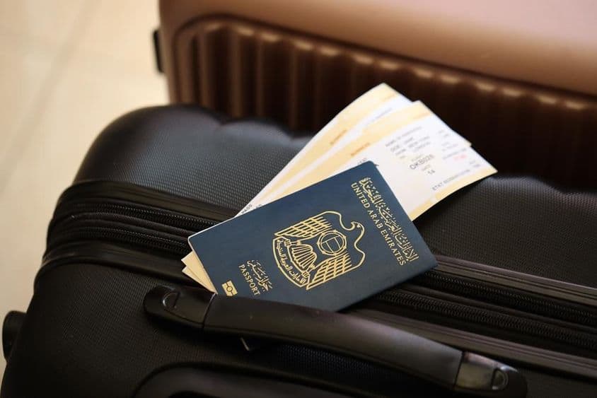 متحدہ عرب امارات، پاسپورٹ کے ساتھ ٹکٹس