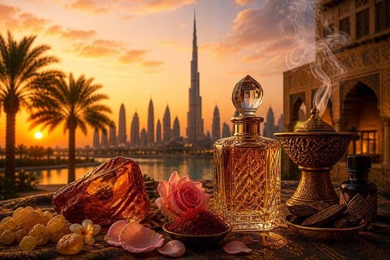 دبئی کی خوشبودار سنہری شام