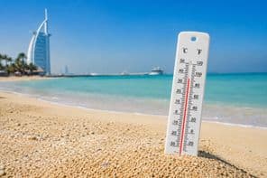 دبئی ساحلی گرمی الرٹ